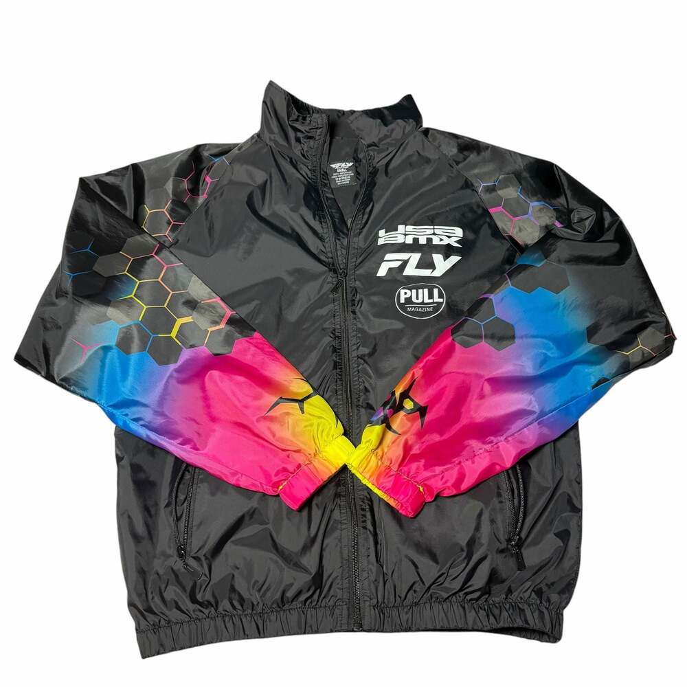 Fly Racing usa bmx Pull Magazine Full-Zip Lightweight Windbreaker Jacket